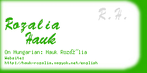 rozalia hauk business card